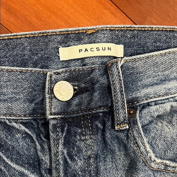 PacSun Ultra High Rise Distressed Blue Jeans 26 - Picture 2 of 5